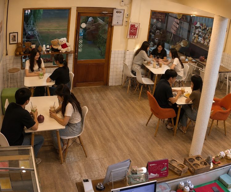 เซ้งคาเฟ่ อาหาร บิงซู โทสต์ นมสด ทำเลดี ตลาดรังสิต รูปที่ 4