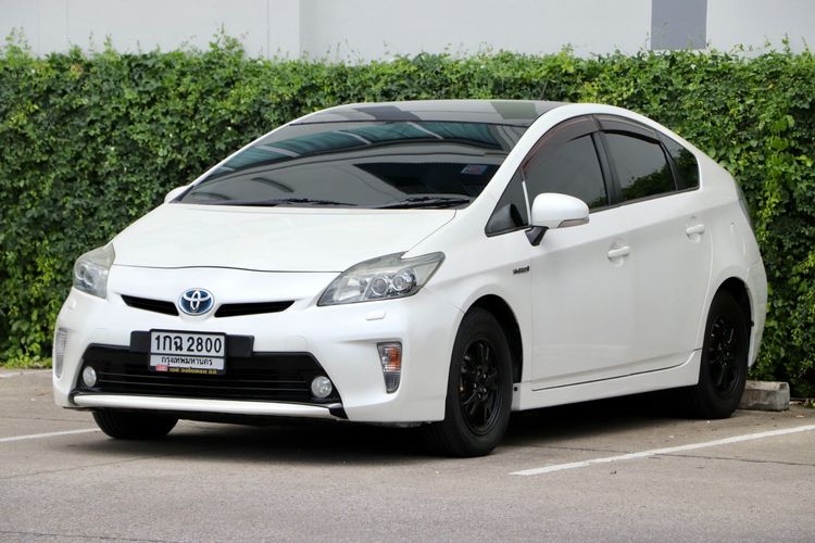Toyota Prius 2012 1.8 Hybrid Top Option Grade Sedan ไฮบริด ไม่ติดแก๊ส เกียร์อัตโนมัติ ขาว