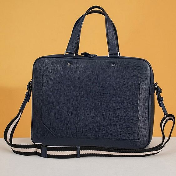 กระเป๋าเอกสาร Bally 2 ways สีกรม สวยมาก