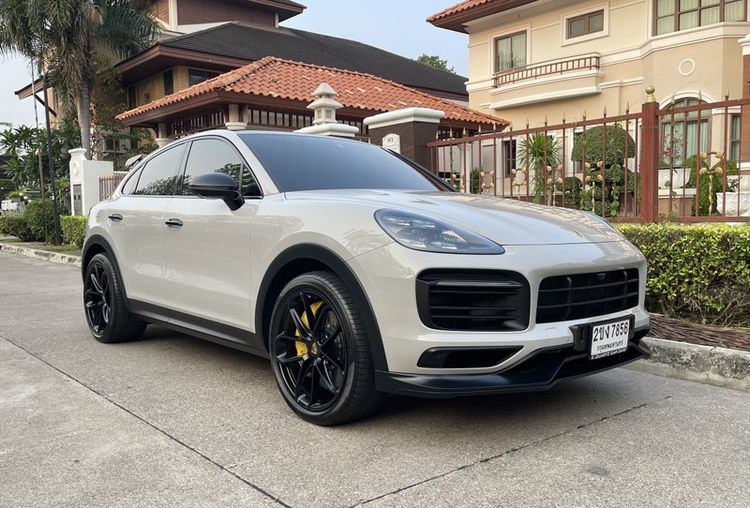 Porsche Cayenne 2021 3.0 V6 Hybrid Utility-car ปลั๊กอินไฮบริด (PHEV) เกียร์อัตโนมัติ เทา รูปที่ 3