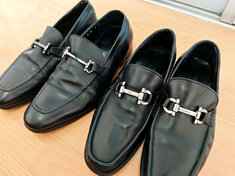 (42eu) Salvatore Ferragamo Grancini Horsebit Buckle รูปที่ 3