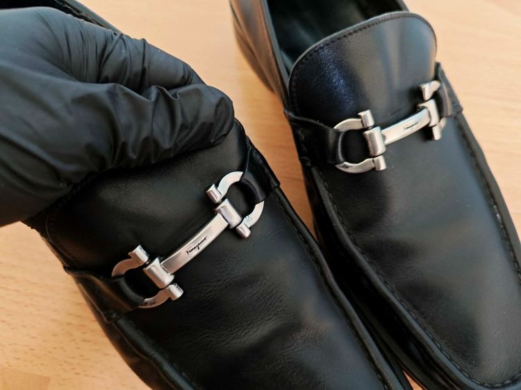 (42eu) Salvatore Ferragamo Grancini Horsebit Buckle รูปที่ 11
