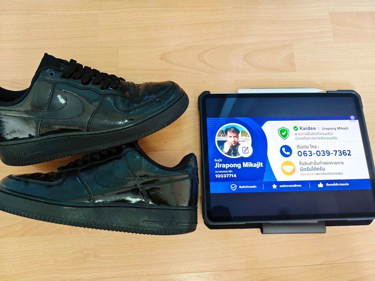 (42.5eu) Nike Air Force 1 LV82 Black Patent 2012 รูปที่ 2