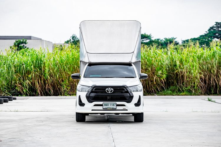 Toyota Hilux Revo 2021 2.4 Entry Pickup ดีเซล ไม่ติดแก๊ส เกียร์ธรรมดา ขาว รูปที่ 2