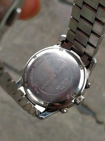 นาฬิกา Michael kors ถ่านสภาพดี เดินดี ใช้งานปกติเครื่อง eta (สีดำ) รูปที่ 6