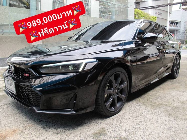 Honda Civic 2025 2.0 eHEV RS Sedan ดีเซล ไม่ติดแก๊ส เกียร์อัตโนมัติ ดำ