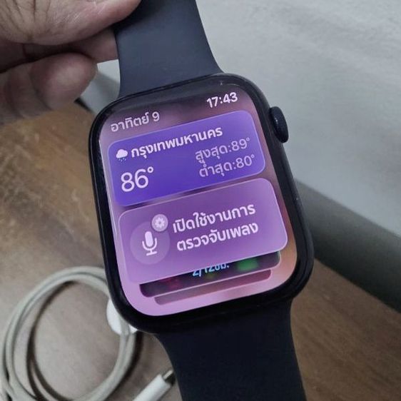 Apple watch9 GPS 45mm สีดำ (ไม่มีกล่อง) แบต 86เปอร์เซ็นต์ รูปที่ 5