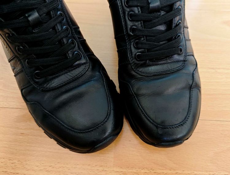 (ขายแล้ว) PRADA Prax 01 Leather Black รูปที่ 4