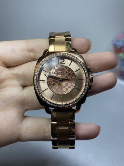 ⌚️ COACH นาฬิกาข้อมือผู้หญิง ของแท้ 100% สีโรสโกลด์