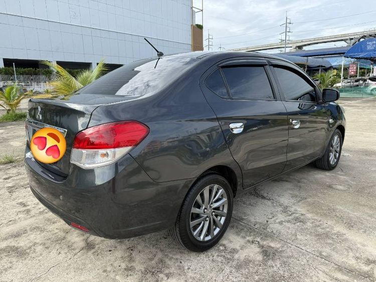 Mitsubishi Attrage 2013 1.2 GLX Sedan เบนซิน ไม่ติดแก๊ส เกียร์ธรรมดา เทา รูปที่ 2