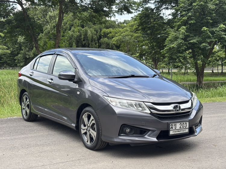 Honda City 2015 1.5 V Plus i-VTEC Sedan เบนซิน ไม่ติดแก๊ส เกียร์อัตโนมัติ เทา