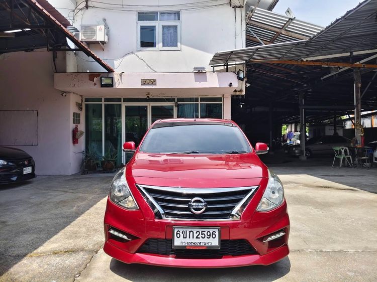Nissan Almera 2019 1.2 VL Sportech Sedan เบนซิน ไม่ติดแก๊ส เกียร์อัตโนมัติ แดง รูปที่ 2