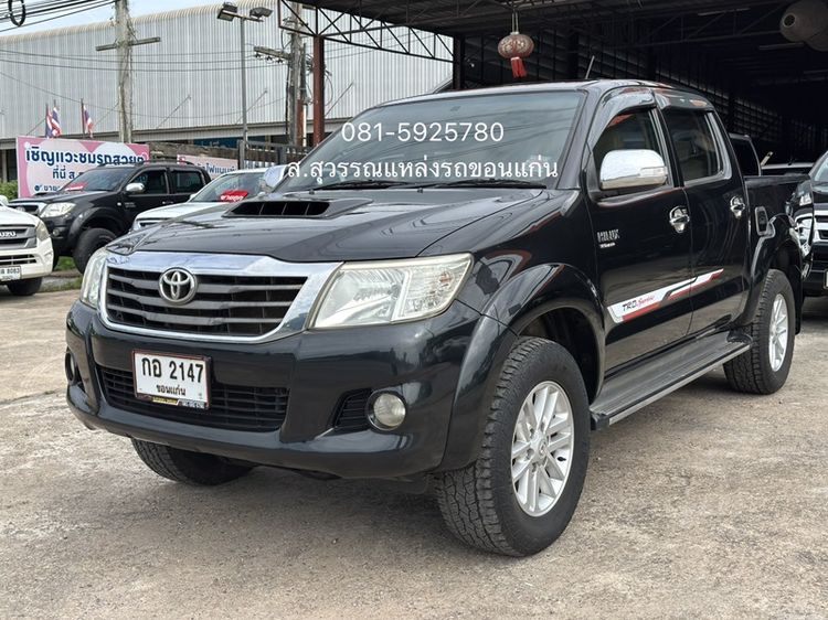 Toyota Hilux Vigo Champ 2013 Double Cab 2.5 E VNT Prerunner ดีเซล เกียร์อัตโนมัติ ดำ รูปที่ 2