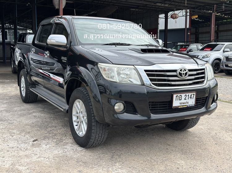 Toyota Hilux Vigo Champ 2013 Double Cab 2.5 E VNT Prerunner ดีเซล เกียร์อัตโนมัติ ดำ รูปที่ 3