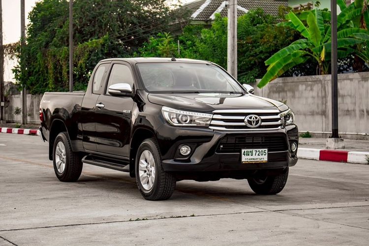 Toyota Hilux Revo 2016 2.4 Prerunner E Plus Pickup ดีเซล ไม่ติดแก๊ส เกียร์ธรรมดา ดำ รูปที่ 3