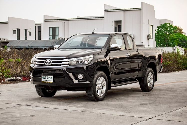 Toyota Hilux Revo 2016 2.4 Prerunner E Plus Pickup ดีเซล ไม่ติดแก๊ส เกียร์ธรรมดา ดำ รูปที่ 2