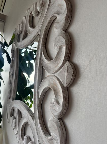 🌿 กระจกไม้แกะสลัก Wooden Mirror
