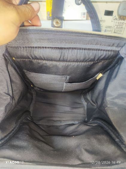 กระเป๋าเป๋ anello แท้ รุ่น Synthetic Leather Base Mouth Backpack (ไซส์ Regular/Standard ปากกว้างทรงซิปปากโครงเหล็ก) รูปที่ 7