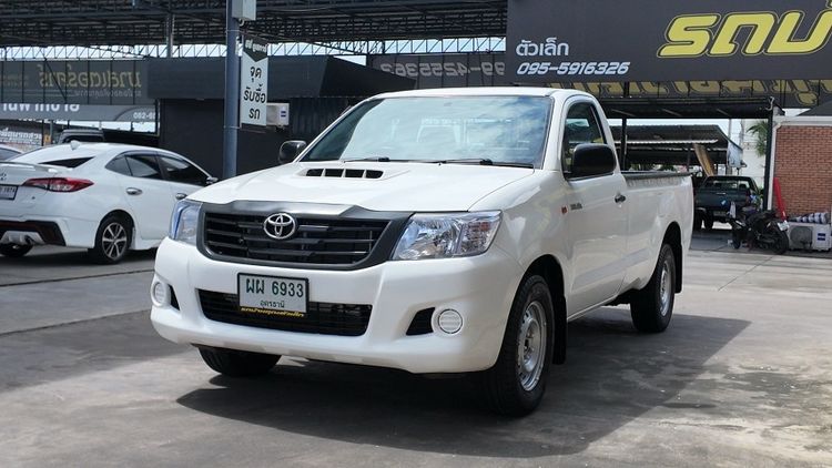 Toyota Hilux Vigo Champ 2015 Smart Cab 2.5 J Pickup ดีเซล ไม่ติดแก๊ส เกียร์ธรรมดา ขาว รูปที่ 3
