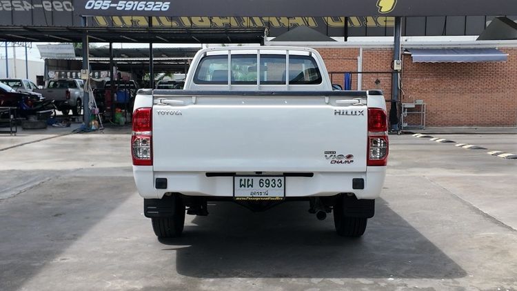 Toyota Hilux Vigo Champ 2015 Smart Cab 2.5 J Pickup ดีเซล ไม่ติดแก๊ส เกียร์ธรรมดา ขาว รูปที่ 4