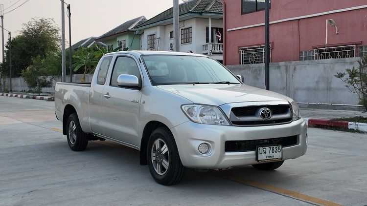 Toyota Hilux Vigo 2009 2.5 J Pickup ดีเซล ไม่ติดแก๊ส เกียร์ธรรมดา เทา รูปที่ 2