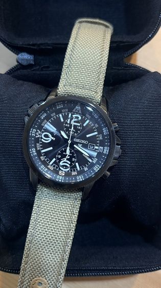 กากี Seiko Prospex Solar Military Alarm Chronograph (รุ่น SSC295P1)