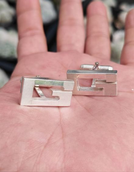 Gucci Cufflinks​ เงินแท้​ ของแท้ราคาแบ่งปันครับ
