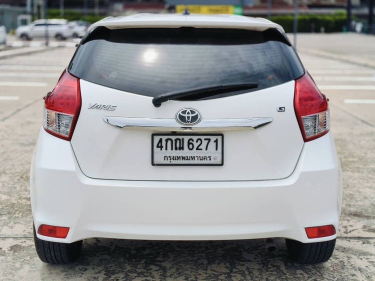 Toyota Yaris 2014 1.5 G Sedan เบนซิน ไม่ติดแก๊ส เกียร์อัตโนมัติ ขาว รูปที่ 4