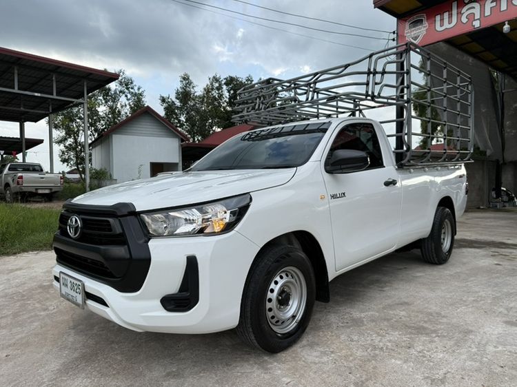 Toyota Hilux Revo 2022 2.4 J Plus Pickup ดีเซล ไม่ติดแก๊ส เกียร์ธรรมดา ขาว รูปที่ 3