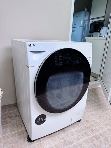 เครื่องซักผ้าอบผ้า เครื่องซักผ้า อบผ้า lg 12/8 kg