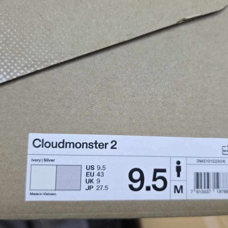 นาย On Cloud Monster 2 สี Frost/black size 44/280cm ของใหม่  ของแท้ 100% รูปที่ 8