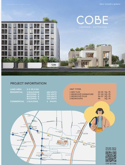 🏙 COBE Ladprao – Sutthisanขายดาวน์โดยเจ้าของ