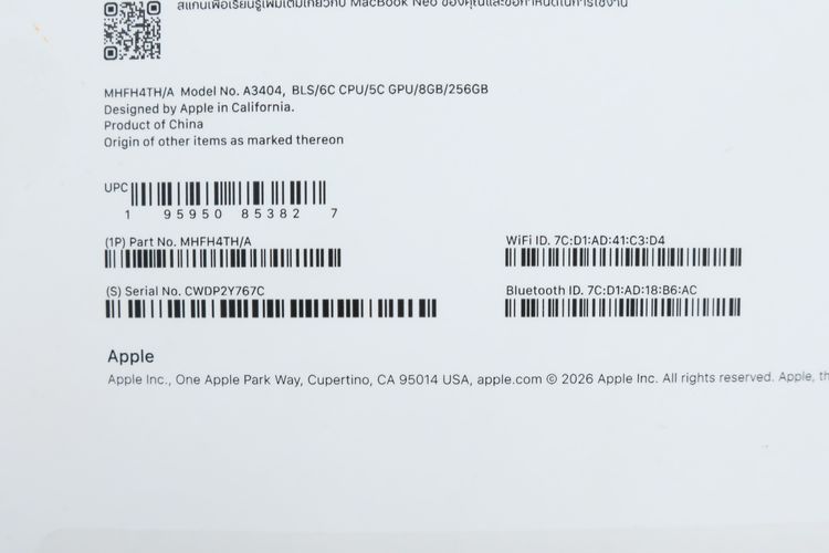 MacBook Neo 8.256GB  รูปที่ 12