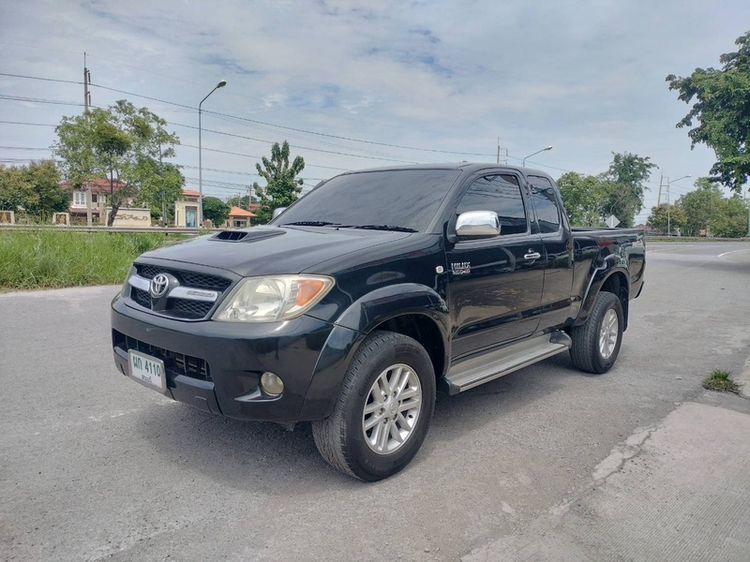 Toyota Hilux Vigo 2007 3.0 E Pickup ดีเซล ไม่ติดแก๊ส เกียร์ธรรมดา ดำ