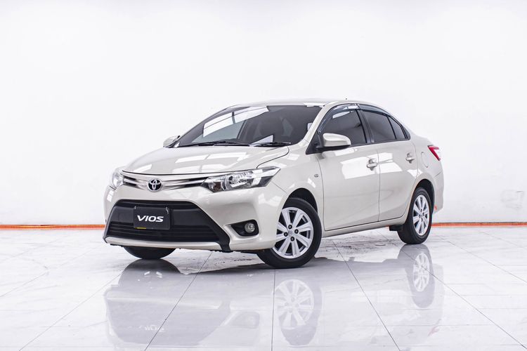 Toyota Vios 2014 1.5 E Sedan เบนซิน ไม่ติดแก๊ส เกียร์อัตโนมัติ น้ำตาล