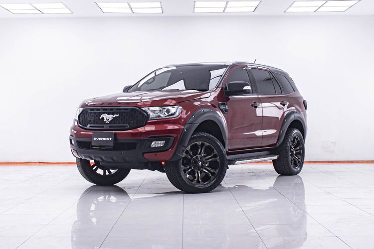 Ford Everest 2019 2.0 Titanium Plus Utility-car ดีเซล ไม่ติดแก๊ส เกียร์อัตโนมัติ แดง