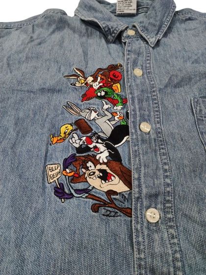 เชิ้ตยีนส์ Looney Tunes 90'S🐱 รูปที่ 6