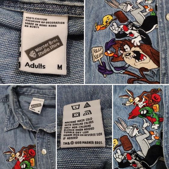 เชิ้ตยีนส์ Looney Tunes 90'S🐱 รูปที่ 17