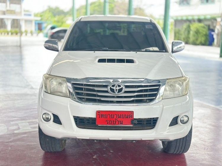 Toyota Hilux Vigo Champ 2014 Double Cab 3.0 G Prerunner Pickup ดีเซล ไม่ติดแก๊ส เกียร์อัตโนมัติ ขาว รูปที่ 3