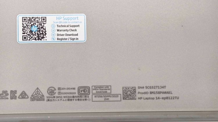 HP Laptop 14-ep0122TU Intel Core i3-N305 RAM 8GB SSD 256GB จอ 14" FHD แบต 100 รูปที่ 10