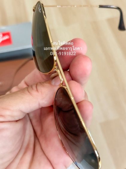 แว่นrayban RD3025 AVIATOR LARGE METAL แท้ศูนย์ ตัวท็อปสภาพ 99%  ไม่มีตำหนิ รูปที่ 5