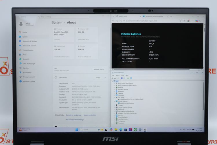 MSI PRESTIGE 16 AI EVO Core Ultra 7-155H RAM32.1TB รูปที่ 2
