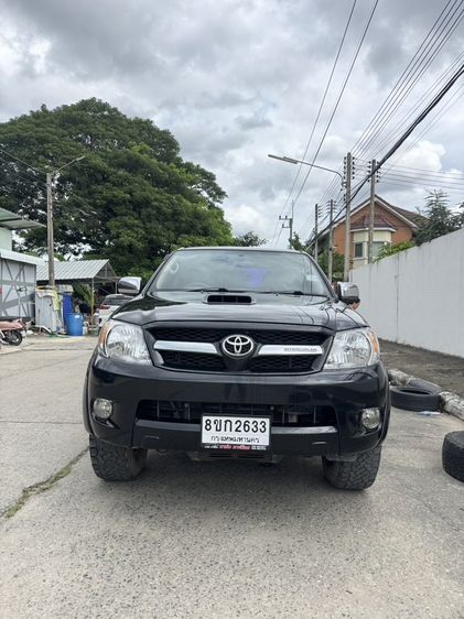 Toyota Hilux Vigo 2008 3.0 Prerunner E Pickup ดีเซล ไม่ติดแก๊ส เกียร์ธรรมดา ดำ รูปที่ 3