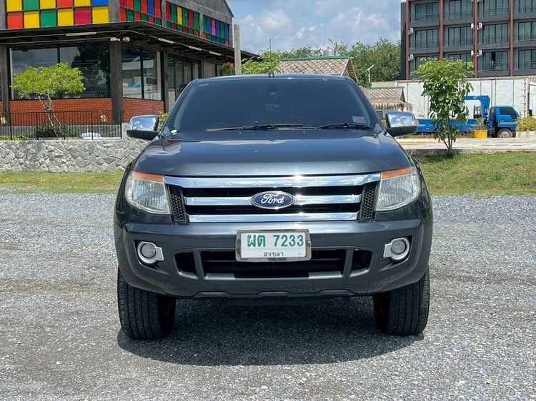 Ford Ranger 2014 2.2 XLT Pickup ดีเซล ไม่ติดแก๊ส เกียร์ธรรมดา เทา รูปที่ 3