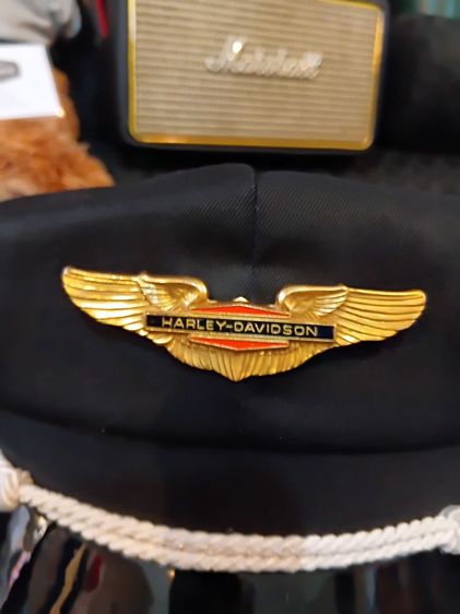 หมวกวินเทจ กัปตันฮาเล่ย์ Vintage Captain's Harley Davidson 1940-1950's Size L รูปที่ 3