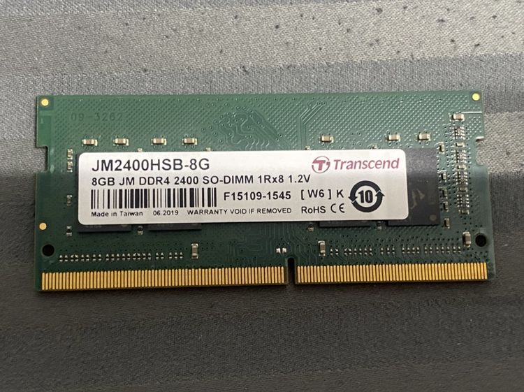 แรม8GB(Ram)Transcend JM2400HSB-8G แรมโน้ตบุ๊ก DDR4 8GB 2400MHz, 1Rx8, SO-DIMM