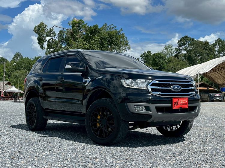 Ford Everest 2019 2.0 Turbo Titanium Utility-car ดีเซล ไม่ติดแก๊ส เกียร์อัตโนมัติ ดำ