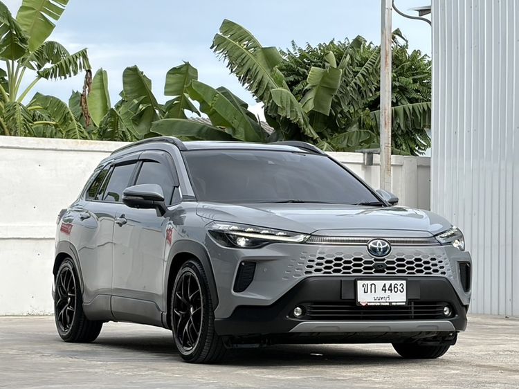 Toyota Corolla Cross 2024 1.8 HEV Premium Luxury Utility-car ไฮบริด ไม่ติดแก๊ส เกียร์อัตโนมัติ เทา