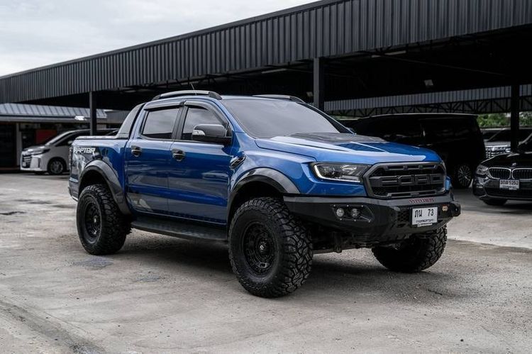 Ford Ranger 2020 2.0 Raptor 4WD Pickup ดีเซล น้ำเงิน รูปที่ 2