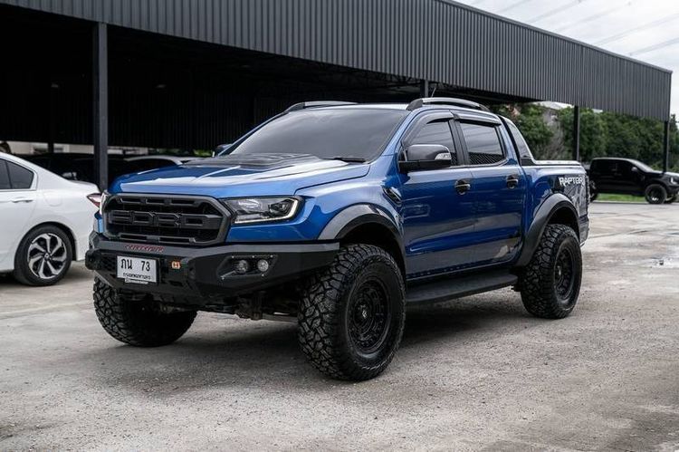รถ Ford Ranger 2.0 Raptor 4WD สี น้ำเงิน